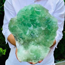 9.31LB Natural Fluorite Quartz Crystal Cluster Mineral Specimen picture