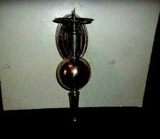 Vintage Unique Pillar Candleholder  Solid Brass Standing Wall Mount Sconce 2