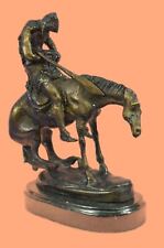 END OF THE TRAIL Statue Western Native American Indian Figure Bronze Art Gift picture