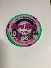 HARD ROCK CASINO  Las Vegas Hard Rock Online Bonus $10 Casino Chip REAL NICE picture