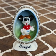 60s Vintage Disney Mickey Mouse Diorama Egg Figurine Bone China Japan Disneyland picture