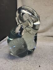 Murano Clear Glass “Lovers Embrace” Sculpture Signed Pino Signeretto 1940-50 picture