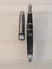 Vtg ACME- Frank Lloyd Wright - Robie House Fountain Pen  - Steel M Nib picture