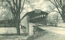 Pennsylvania Carlisle Watt's Bridge 1940s Thompsons Albertype Postcard 22-10316 picture