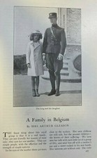 1916 Royal Family of Belgium King Albert  illustrated picture