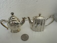 Vintage Godinger Silver Art Co. Coffee and Tea Pot Salt and Pepper Shakers  picture