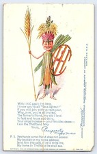1910 IHC Thriftland Fairy Postcard International Harvester Corn Prosperity picture