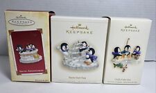 Hallmark Keepsake Ornament Lot Of 3 Penguins 2005, 2006 & 2007 picture