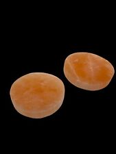 Orange Selenite Round Circle Crystal Charging Plate 2.8'' Diameter 3/8