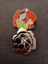 Disney Parks Beautiful Florals Mulan Hinged LE 4000 Disney Pin picture