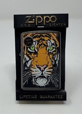 Zippo Vintage Barrett Smythe Two Sided Tiger Face picture