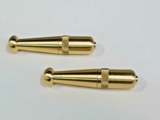 TWO SOLID BRASS ZEPPELIN PIPES* MADE IN USA*HIGH QUALITY*FREE SHIPPING picture