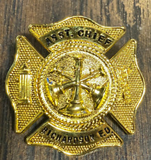 Obsolete Vintage RICHARDSON TEXAS Asst Chief Fire Department ~ TX Firemans BADGE picture