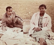 1950s African American Couple Vintage Original Photo Black History Snapshot picture