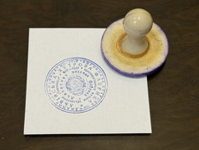 Vintage USSR Rubber Stamp Seal Soviet Ukrainian SSR Fur Factory Tysmenytsia Lviv picture