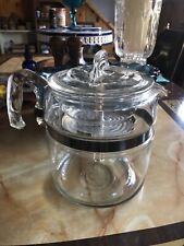 Pyrex 6 Cup Glass coffee pot Stovetop Percolator #7756 With Inserts picture