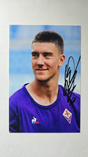 Dusan Vlahovic, Serbia, ACF Fiorentina, Autograph Original picture
