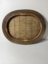 Old Antique Pencil Reed and Rattan Tray Gabriella Crespi Style picture