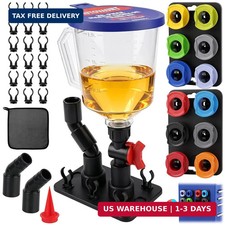 20-Piece Oil Funnel Kit, Engine Oil Funnel Kit 1.59QT/1.5L, Spill-Proof Oil Chan picture