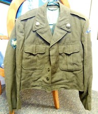 2 Nice Condition WW2 US Army Wool Ike Jackets Plus One Pair of WW2 Pants Uniform picture