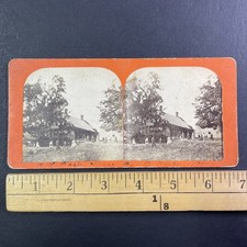 R. L. Coe's House Center Harbor NH Stereoview People 1860s New Hampshire picture