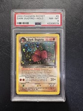 2000 Pokémon Team Rocket Dark Dugtrio Holo 6/82 PSA 8 picture