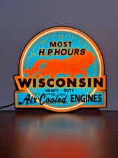 Lighted Wisconsin Air Cooled Engines Sign picture