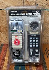 Lenoxx Sound Clear Transparent Tech Phone Telephone Neon Light Up PH-1400 NEW picture