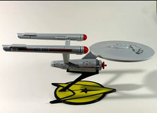 Star Trek TOS USS Enterprise NCC-1701 Ship Model Custom 3D Printed Replica Stand picture