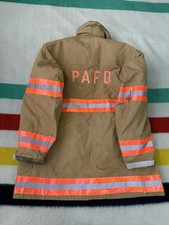 Vintage 80s Globe Lobster Clasp Fireman Firefighter Jacket New Jersey 2X XXL picture