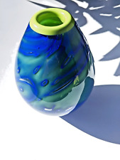 Kosta Boda Oceanica Vase Blue-Green by Artist Martti Rytkonen 8