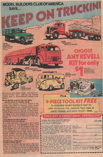 VINTAGE PRINT ADVERTISING TRUCKS VANS MODEL BUILDERS CLUB OF AMERICA REVELL 1977 picture