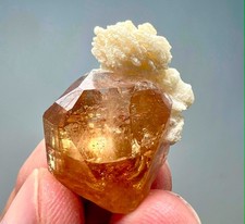 50 Carat Wow  Beautiful Honey Color Topaz Crystals On Feldspare @PAK picture