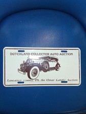 Vintage Dutchland Collector Auto Auction License Plate picture