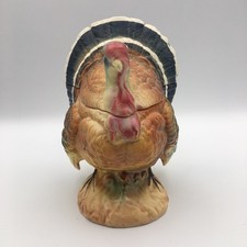Vtg Napcoware Turkey Covered Dish Japan Thanksgiving Candy Dish Holiday Decor picture
