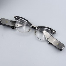Vintage Beltone SLIMETTE Hearing Aid Eyeglasses 1/10 12K GF Browline Frames picture