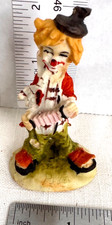 Hobo Clown Figurine Music Performer EC  picture