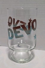 DEVO Vintage Drinking Glass Rare New Wave Punk 70s 80s Red Blue Gradient Star picture