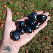 RARE Covellite Crystal Tumbled Stones, AAA Top Quality Blue Covelite, Peru picture