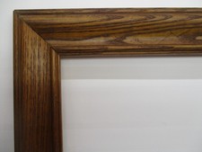 Vtg Large Wide Oak Wood Pic/Art Frame Fits 21 1/2