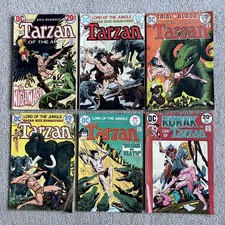 Lot of 6 Tarzan DC Comics 1970s Bronze Age Joe Kubert Low Grade  picture