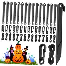 48Pcs Inflatable Stakes W/Tether&Hooks for Halloween Christmas Decorations picture