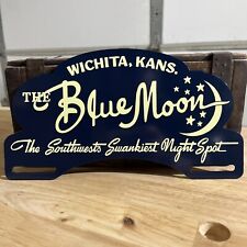 Blue Moon Night Club Wichita Kansas Metal License Plate Tag Topper Sign picture