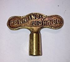 Rare Vintage Brass KEY - PENN INC'T LIGHT CO. PITTSBURGH PA. POWER AND LIGHT? picture