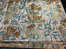 Vintage Thai 100% Silk Fabric 93