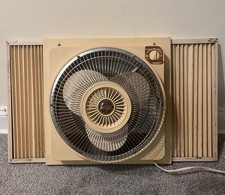 Vintage Lakewood Window Fan 3 Speed Reversible Works picture