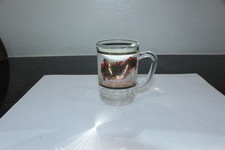 Vintage Indiana The Hoosier State Souvenir Glass Mini Mug  picture