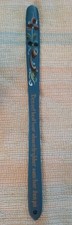 Vtg Norwegian Rosemaling Hand Painted Wood Shoe Horn Proverb Folk Art Decor ~22