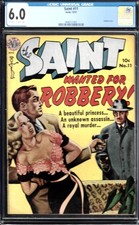 SAINT #11- CGC 6.0 FINE 1951- AVON COMIC- GREAT PAINTED CVR picture