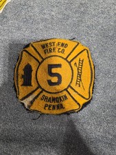 Vintage West End Fire Co No 5 Shamokin PA Pennsylvania Fire Department Patch picture